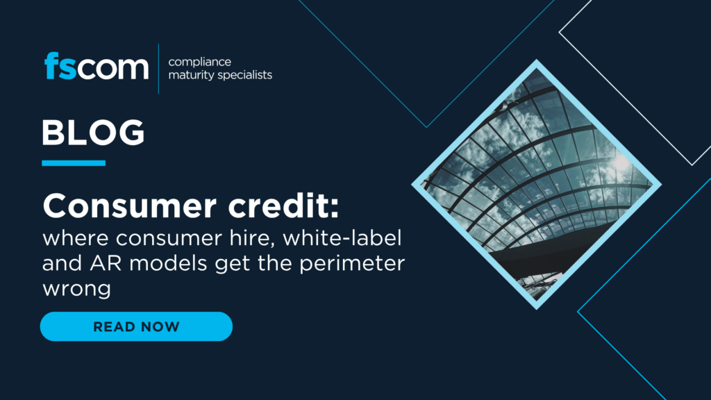 Consumer credit: where consumer hire, white-label and AR models get the perimeter wrong