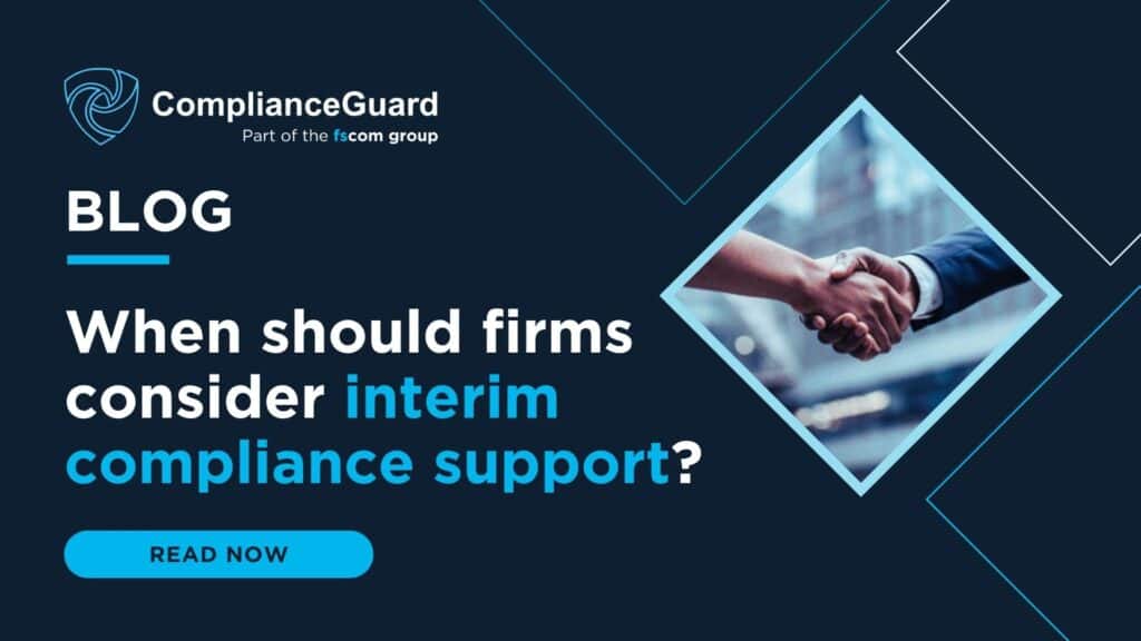 When should firms consider interim compliance support?